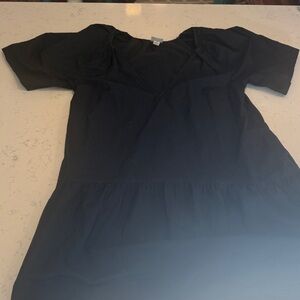 Black Short Puffy Sleeve Dress Target